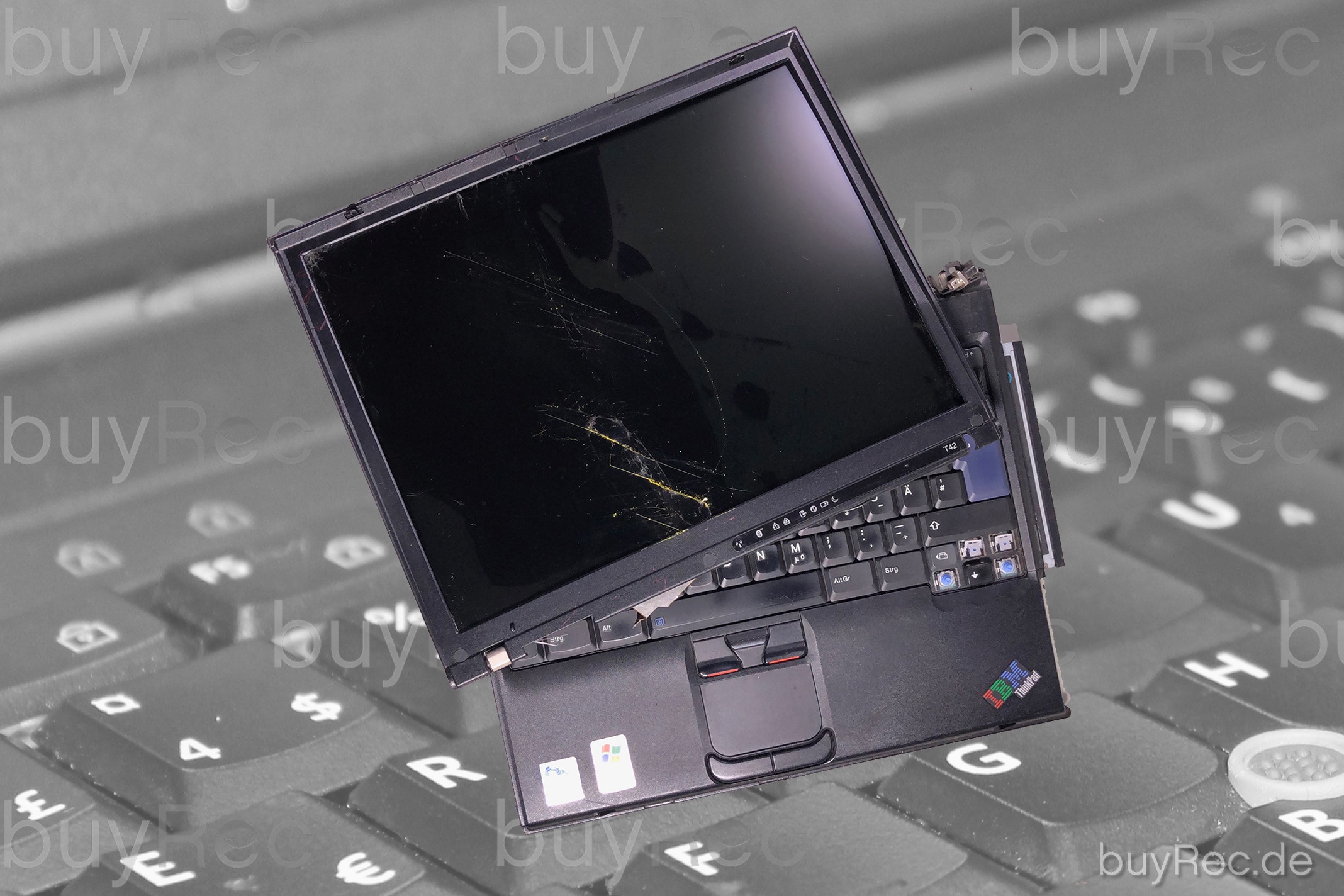 Laptop mit zerbrochenen display produkt